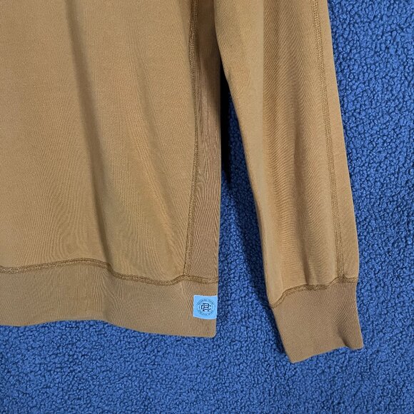 Reigning Champ Pima Cotton Crewneck Sweatshirt - Men's Size S - Mustard Yellow - Picture 2 of 8